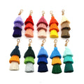 Factory Direct Sales New Style Handmade Cotton Rope Tassel Keychain Colorful Tassel Pendant Bag Decoration