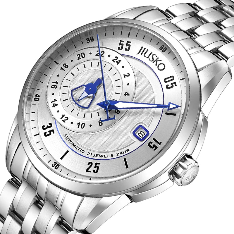 High Quality Luxury Man Watch Custom Logo  Stainless Steel Business Automatic Watch