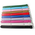 Wholesale 18mm PU Leather Bracelet for Women Slide Letter Charms Jewelry Making Strap Wristband Bracelet Men Pet Collar Keychain