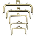 Nolvo World Metal Purse Frame Handbag Hardware Accessories with Kiss Clasp Lock for Luggage and Evening Use