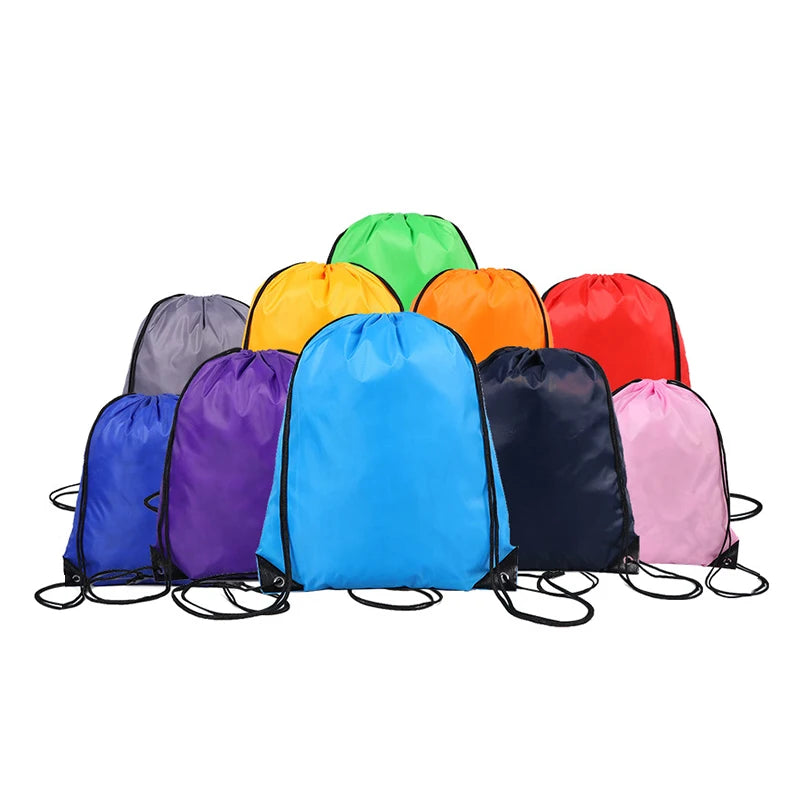 Custom Outdoor Sports Drawstring Bag Polyester Drawstring Advertising Backpack Bag