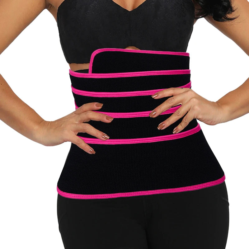 High Quality Trendy Thermal Sauna Tummy Abdominal Adjustable Breathable Eco-Friendly Nylon Waist Cinchers Slimming Belts