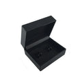 Daili Classic Fashion Design Custom Logo Cufflinks Plastic Gift Box Black 6.5X5.5X3CM CTB009 Model OEM/ODM MOQ 200 Pcs