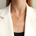 Good Quality Ladies Women Lucky Charms Number 7 Hollowed Out Pendant Snake Necklace 18k Gold Necklace