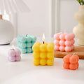 Wholesale Craft Mold Romantic Square Mini Bubble Cubed Candle
