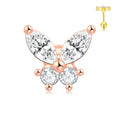 Trendy Designer Fine Jewelry Earrings for Men Women's Butterfly Custom Tassel Silver Gold Plated Diamond Seed Anniversary Gifts