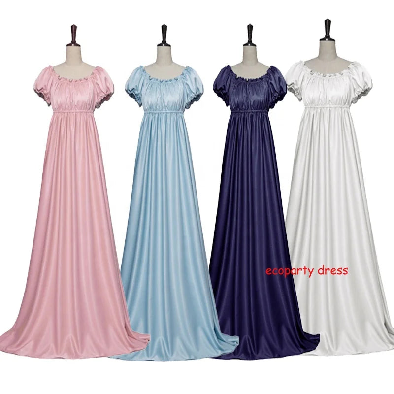 Daphne Dress Victorian Fancy Gown Regency Era Ball Gown Vintage High Waistline Jane Austen Dress Cosplay Costume