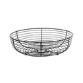 European Wire Crafts Round Metal Fruit Basket Household Desktop Organizer for Sundries and Food Leaching Hollow Container