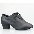 Wedopus Closed Toe Dance Boot Black Leather