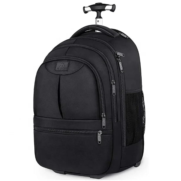Wholesale Backpacks on Wheels Women's Men's Work Laptop Backpack with Wheels Wheeled Backpack Cart Carry on for Europe Travel
