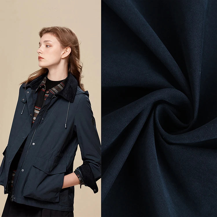Wholesale Price Fake Memory Fabric 75D 150D 100% Polyester Down Jacket Fabric Imitation Memory Fabric for Jacket