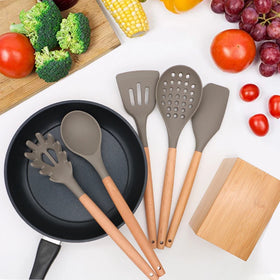 Home and Kitchen Utensils 6 Pieces in 1 Set Silicone Kitchen Accessories Kitchen Utensils
