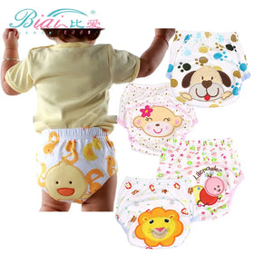 Baby Reusable Diapers Panties Potty Training Pants for Children Ecological Cloth Diaper Washable Toilet Toddler Kid Cotton Nappy