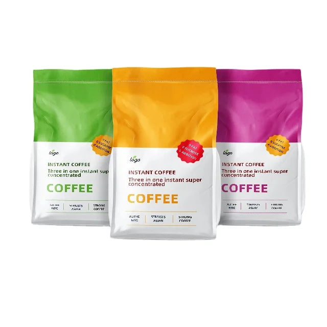 Wholesale Custom 500g 12oz Octagonal Coffee Flat Bottom Bag Side Gusset Valve Zipper Heat Mylar Foil Aluminum Foil PE Print