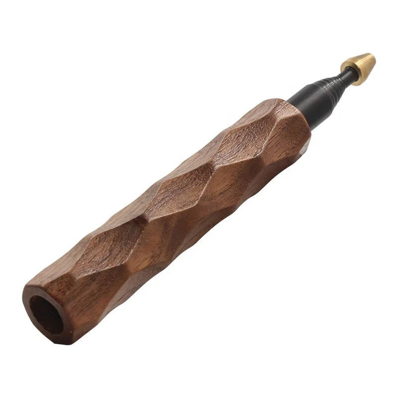 80CM Outdoor Campfire Wooden Shaft Telescopic Fire Starting Blowing Pipe for Picnic Barbeque