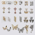 New Diamond Nail Rhinestone Charms Butterfly Bow Glitter Zircon Nail Decorations Jewelry Luxury Nail Charms