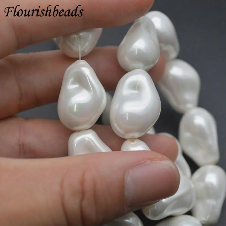Wholesale Good Quality Natural Shell Trendy Baroque Irregular Shape Loose Beads for Jewelry Women Men Necklace Bracelet Making