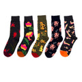 Custom logo Good Quality Duck Cat Lotus Octopus Pigeon Cat Floral Unisex Socks Cartoon Colorful Cute Socks for Men