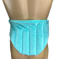 Microwavable Moist Heat Pack Plush Fabric Back & Waist Heating Wrap Filled With Flax Seeds & Clay Beads