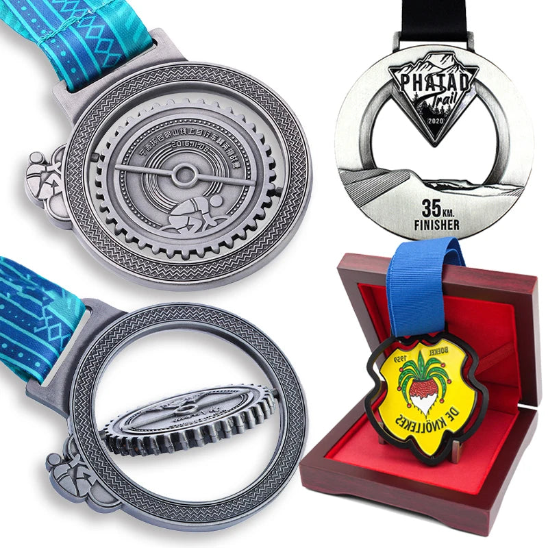 Manufacturer Custom Zinc Alloy Metal Gold Silver Bronze Award Design Custom Medal With Ribbon Religious Catholic Medals