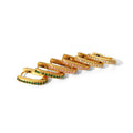 Nabest Luxury 18k Gold Plated Colors Zircon Stainless Steel Earings Geometric U Shape Hoop Earrings for Women