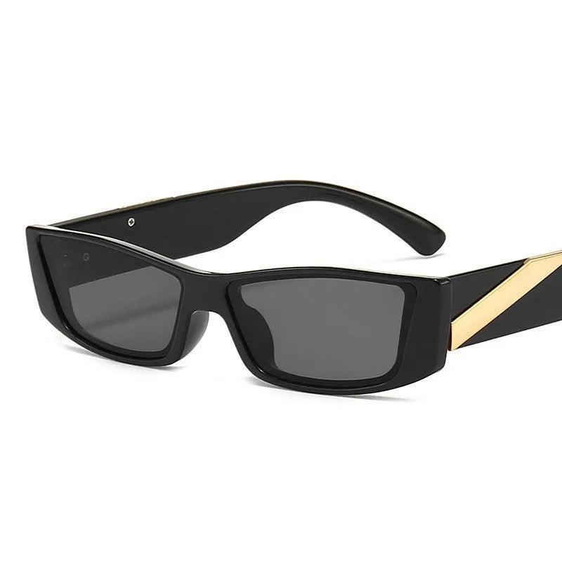 New Design Luxury Retro Small Rectangle Frame Sunglasses Candy Color Hip Hop Eyewear