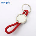 20%off Memorial Promotion Gift Round Shape Nylon Rope Keychains Sublimation Blank Keychain