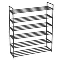 Metal Shoes Storage Shelves Organizer to Hold up to 30 Pairs of Shoes 6 Tier Shoe Rack