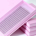 Private Label Wispy Premade Fans Tray 0.05 0.07mm Premade Fan Eyelash Extensions