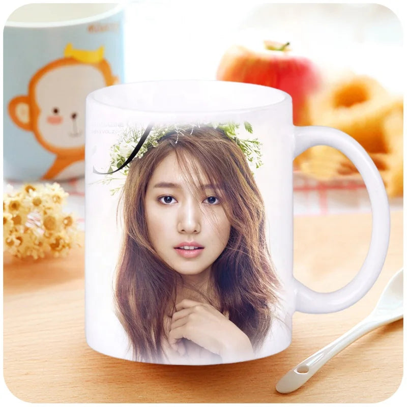 11oz Sublimation Blanks White Ceramic Coffee Mugs With Foam Box for Diy Christmas/Grad/Memory/Pet/Dad/Mom/Lover Gifts