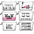 Pink Handbag Kawaii Eyelashes Cosmetic Bag Makeup Pouch Beauty Case Make up Bag for Women Travel Organizer Kit Etui