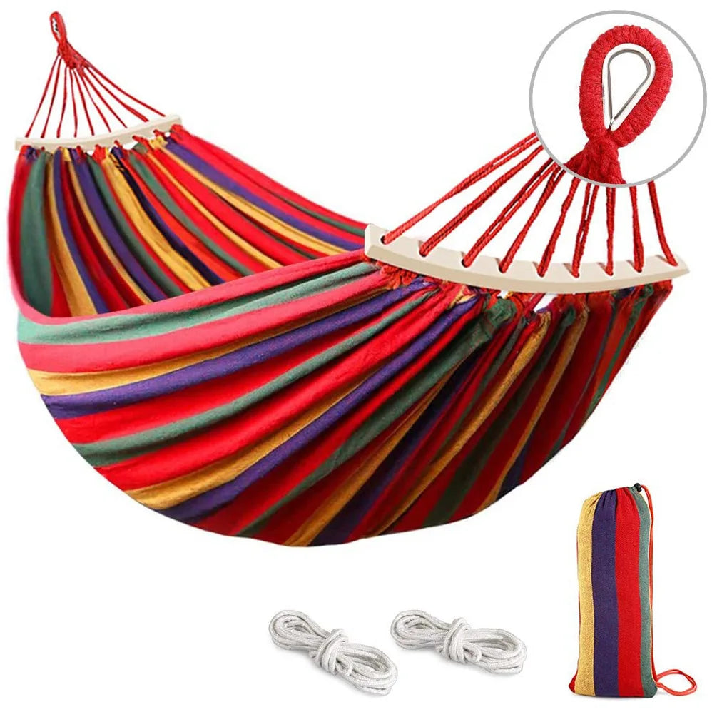 Custom High Quality Outdoor Portable Canvas Camping Hammock