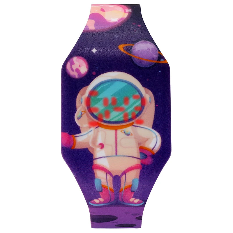 Popular Orologio Meninos Fashion China Silicone Led Watch Kids Damen Uhr