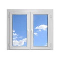 French Style Residential PVC Windows Double Pane Window UPVC Casement Window