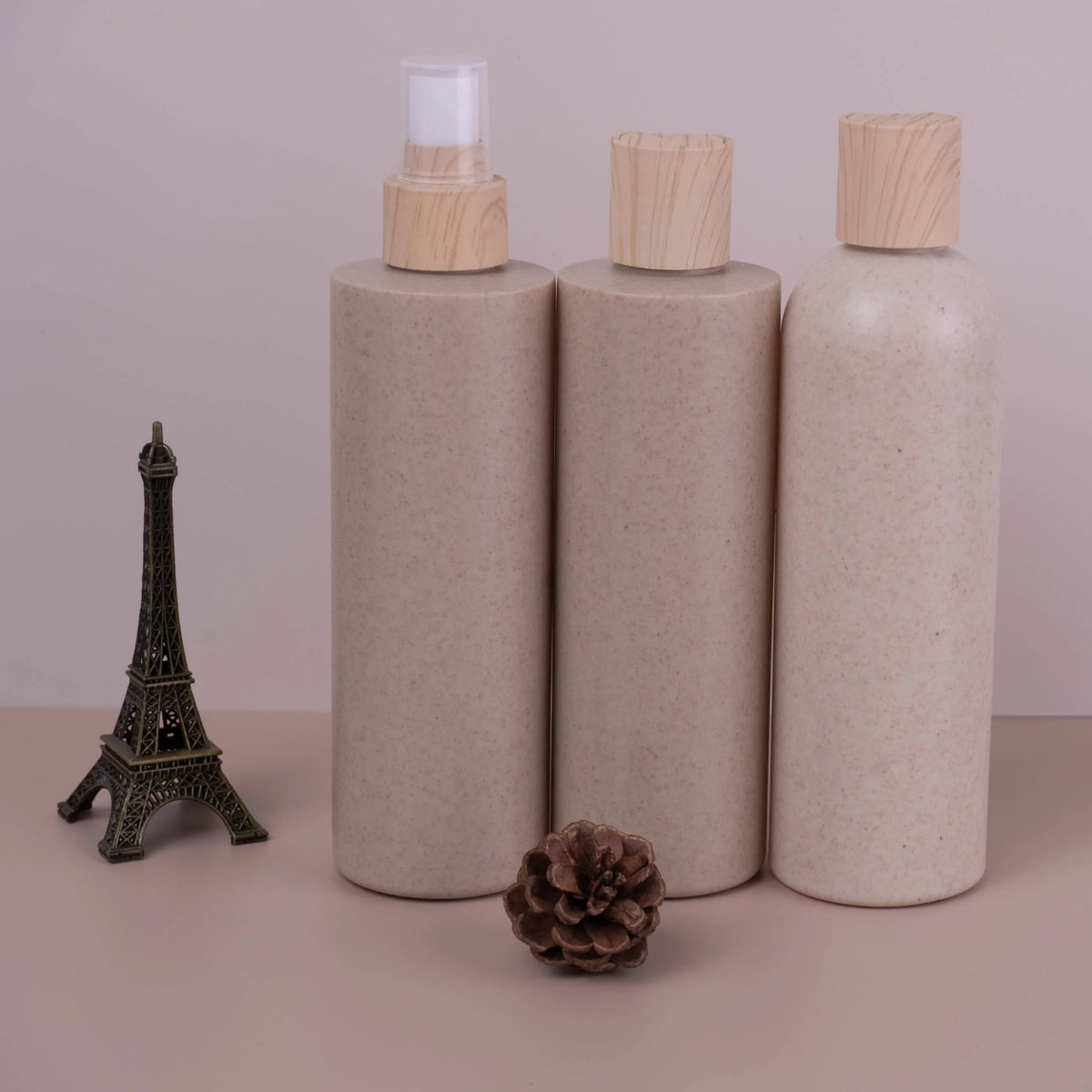 Biodegradable Container Wheat Straw Recycle Dispenser Eco Friendly Natural Organic Liquid Plastic Soap Hand Wash Bottle