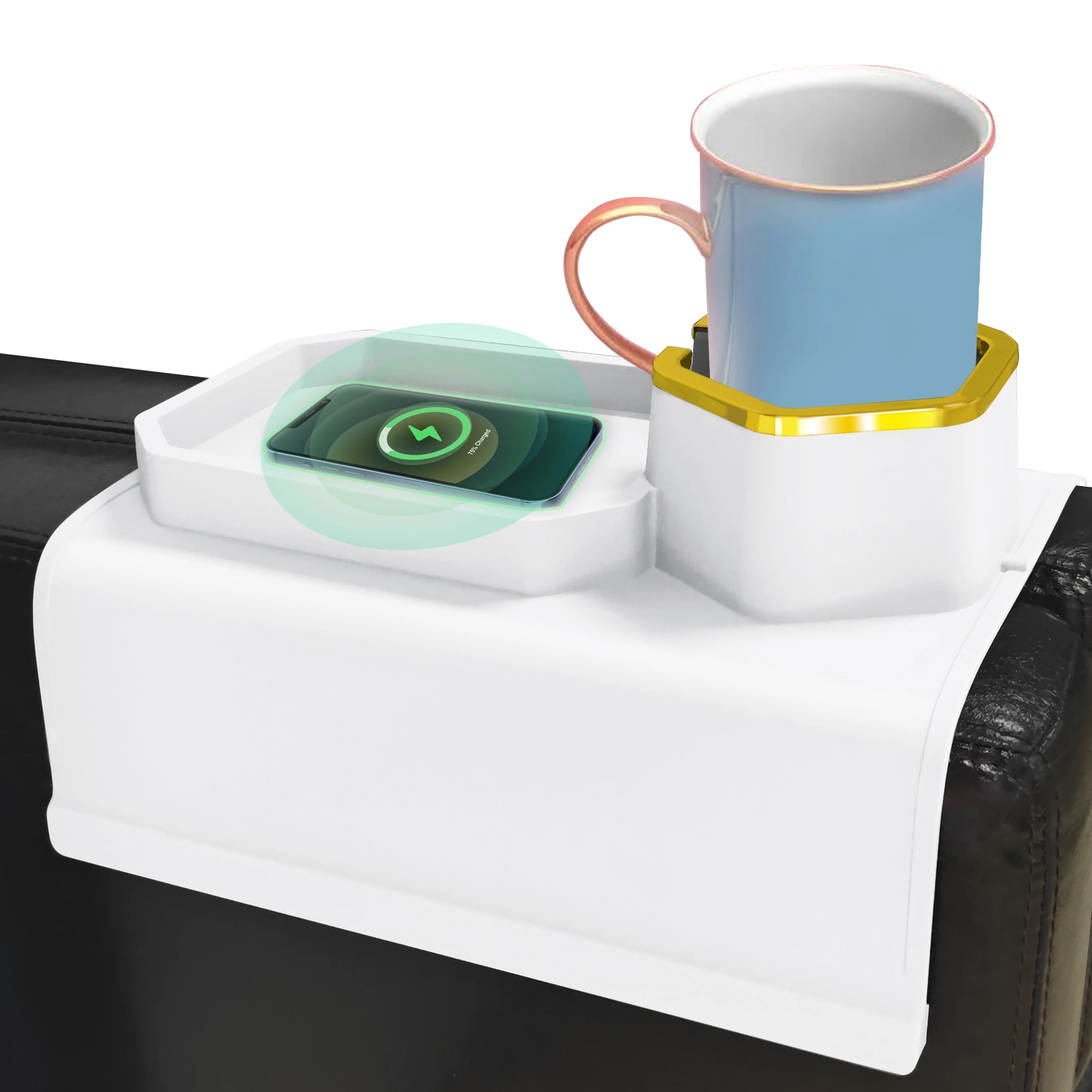Anti-Slip Armrest Couch Cup Holder Silicone Anti-spill Cup Holder Arm Cup Holder for Sofa