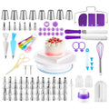 135-Pcs DIY Cake Decorating Turntable Set Baking Tools & Supplies Plastic Manufactured by Top Brand