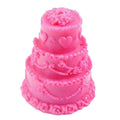 B-3146 Making Soap Candle DIY Cake Tools 3 Layer Cake Shaped Silicone Mould