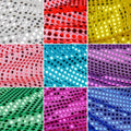 China Suppliers Sparkling Multi-Color Shiny Glitter Sequin Material Fabric Wedding Decoration Fabric 100% Polyester