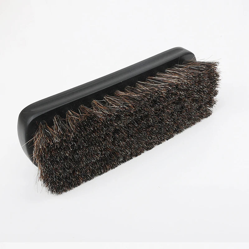 Premium Horse Hair Brush Cleaning Leather Shoes Boots Horse Mane Brushes Horse Bristles Shine Shoes Brush