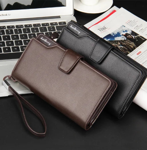 Baellerry Casual Multi-functional Men's Clutch Bag Korean Men Business Wallet Long Zipper Phone Bag