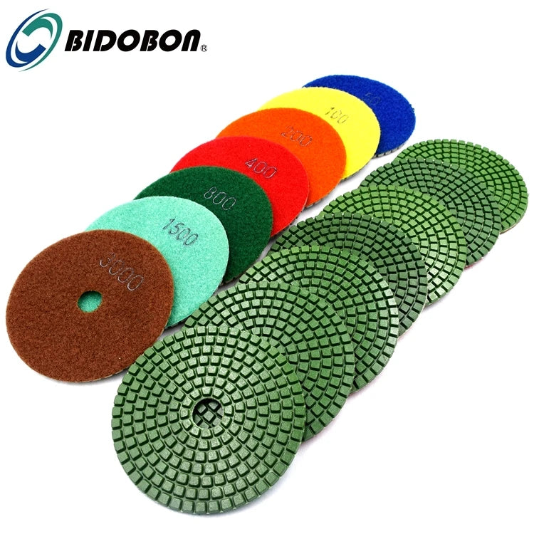 Wet and Dry Flexible Resin Diamond Floor Polishing Pads for Terrazzo and Granite