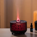 Remote Control 300ml Aromatherapy Essential Oil Crack Shape Volcano Diffuser Humidifier for Home Bedroom Black