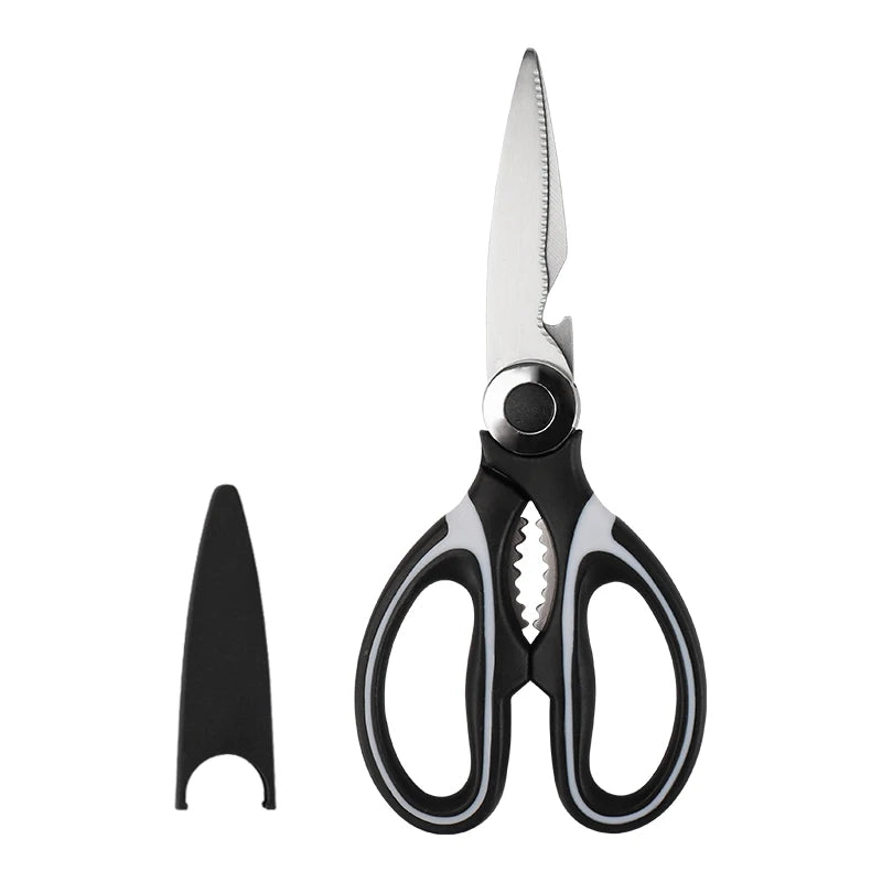 Stainless Steel Heavy Duty Multipurpose Kitchen Scissors for Chicken Vegetables Fish Cutting-20.5cm 2.5mm Thick Home Kitchen Use