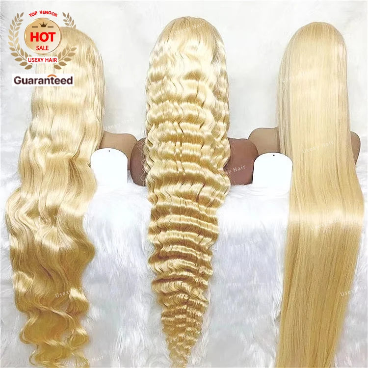 High Quality Raw Vietnamese Curly Wig Human Hair Wigs Honey Blonde Free Shipping Glueless Wholesale Hd Lace Frontal Wig Curly