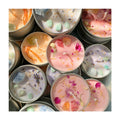 AIKUN Luxury Decorative Scented Candles Crystal Dried Flowers in Tin Jar Aromatherapy Soy Wax Candle for Valentine's Day Gift