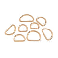 Tailor Use Metal Alloy Flat Head D-shaped Ring Semi-Circular Adjusting Buckle Eco-Friendly Nickel-Free for Garment Belts Bags