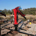 Truck Car Ship Boat Marine Vessel Mounted Crane Hydraulic Lift Crane for Painting Sale