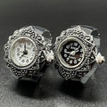 Lady Finger Ring Watch Silver Color Cute Watch for Women Men Unique Design Vintage Retro Finger Watch