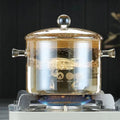 High Borosilicate Glass Twin-ear Pot Home Soup Pot